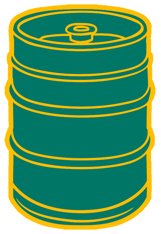 Illustration eines Bierfasses